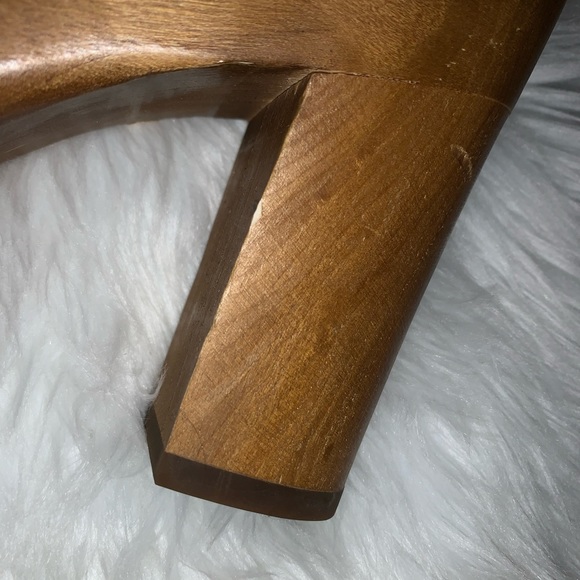 Worn 1x 👠 COACH Adessa leather wooden heels women’s size 9 - Picture 6 of 16